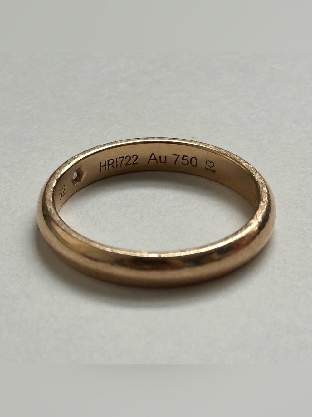 Cartier C De Cartier Wedding Band 3mm 1 Diamond 18K Yellow Gold Size 52 / US 6 - Picture 6 of 7